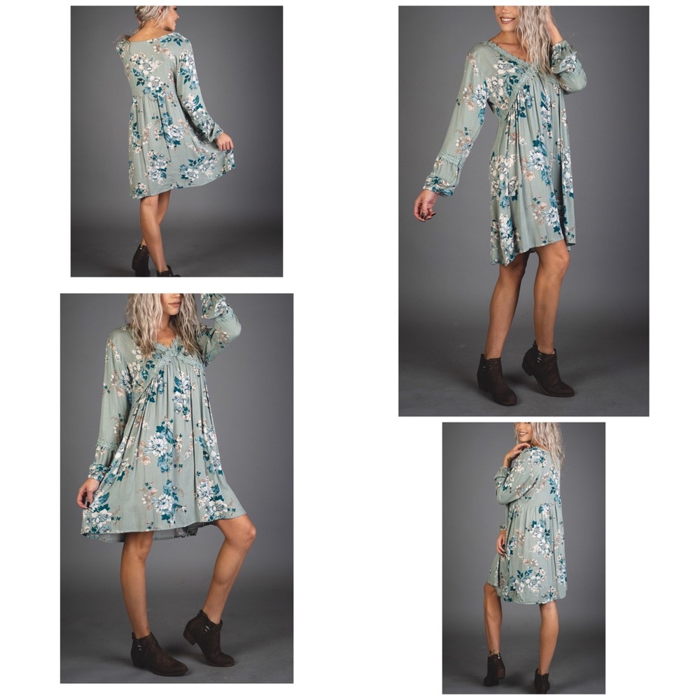 Kori ⚠️FINAL MARKDOWN BABY DOLL LACE TRIMMED DRESS - Picture 6 of 8